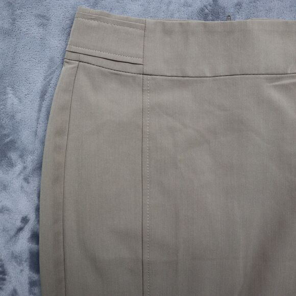 My Bajee Collection S Brown Plain Flat Front Back Zipper Slit Pencil Cut - Picture 6 of 14